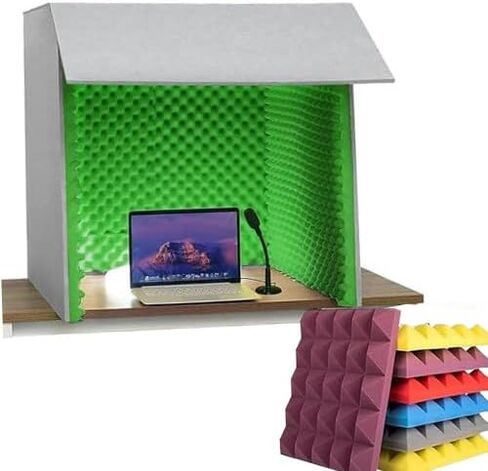 Portable Vocal Recording Booth,80cm self Made Portable Sound Recording Vocal Booth Box,for Home Studio,Music Recording (Purple) in Saudi Arabia