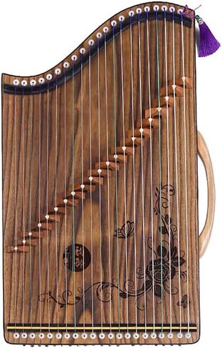 Guzheng المحمولة، 21 وترًا، آلة القانون مع ملحقات مناسبة للمبتدئين والبالغين والأطفال والمحترفين (F) in Kuwait