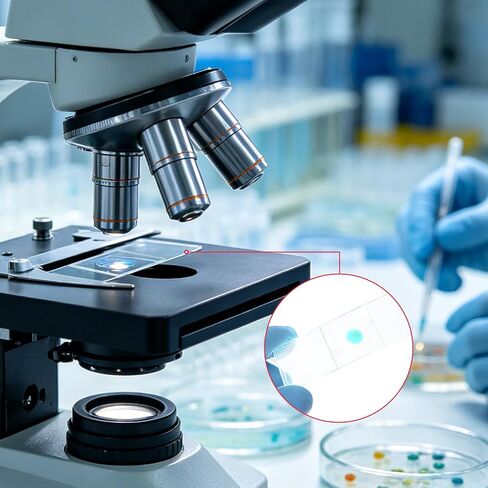 Microscope Slides and Covers, Glass Microscope Slides and Coverslips, 72 Slides + 100 Coverslips, Blank Glass Microscope Slides and Covers Fits Most Microscopes, Classroom, Lab & Home Use in Kuwait