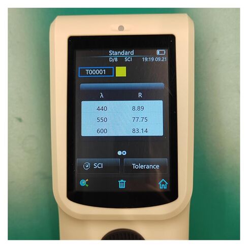 Portable Precise Color Reader Plastic Paint Coating Color Testing Meter CR8 Spectrophotometer for Color Capturing, Matching Multi-Functional in Saudi Arabia