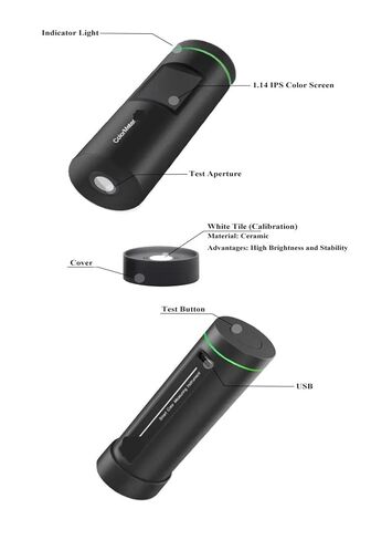 Colorimeter Color Sensor 18 Books Paint Cards for Measuring RGB Smart Color Matching Tool Multi-Functional in Kuwait