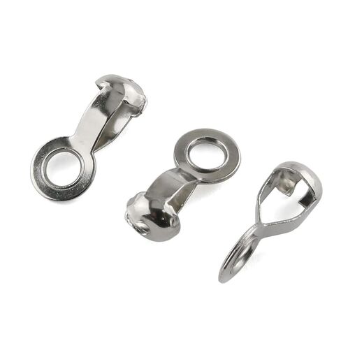 30PCS 4.5mm Silver Stainless Steel Ball Chain Pull Ring Connector Pearl Chain Clasp Flower Basket Buckle Hardware Accessories in Kuwait