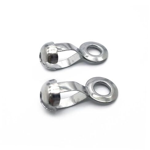 30PCS 4.5mm Silver Stainless Steel Ball Chain Pull Ring Connector Pearl Chain Clasp Flower Basket Buckle Hardware Accessories in Kuwait