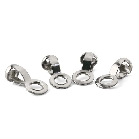 30PCS 4.5mm Silver Stainless Steel Ball Chain Pull Ring Connector Pearl Chain Clasp Flower Basket Buckle Hardware Accessories in Kuwait