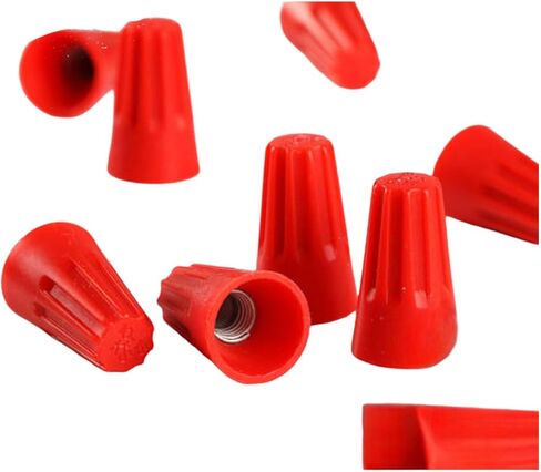 (100) Red Twist-On Wire Connector Connection Nuts 18-10 Gauge Barrel Screw Durable Automotive Repair Part Heavy-Duty Solution Built for Long-Term Use in Kuwait