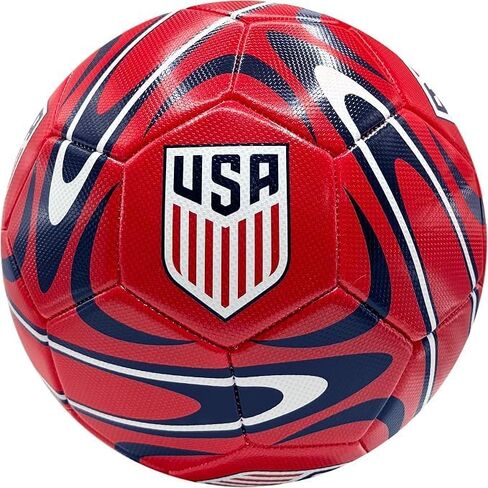 Icon Sports Officially Licensed U.S. Soccer Federation USMNT Soccer Ball Size 5 - Classic Stripes in Saudi Arabia
