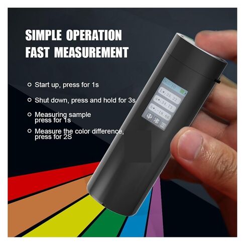 Digital Pocket Colorimeter, 45/0 Colorimeter CR4505 Skin Color Meter Paint Plastic Color Difference Detection Tool Multi-Functional in Saudi Arabia