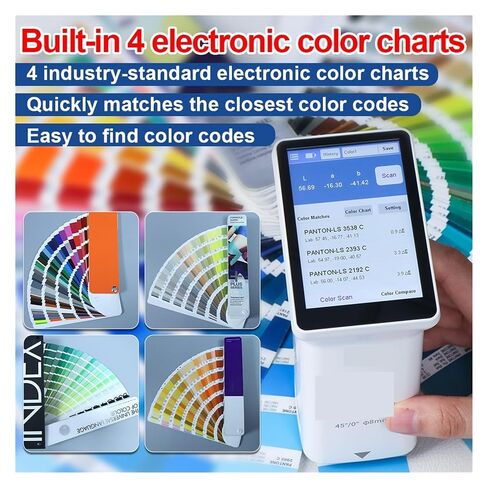 Digital Precise Colorimeter 45/0 Handheld Colorimeter Portable Color Meter Precision Colorimeter for Paper Multi-Functional in Kuwait
