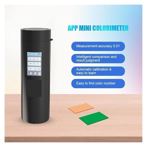 Portable Simplified Colorimeter Pocket Digital Color Reader CR4501 Color Difference Meter Tester for Color Capturing, Matching Multi-Functional in Kuwait