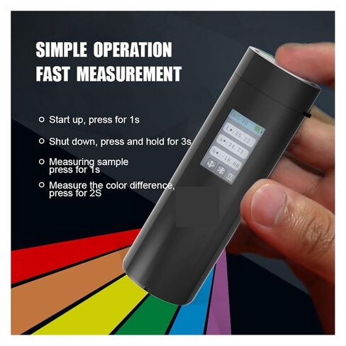 Portable Simplified Colorimeter Pocket Digital Color Reader CR4501 Color Difference Meter Tester for Color Capturing, Matching Multi-Functional in Kuwait