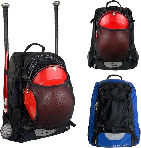 Baseball Backpack for Adult and Youth,Large Capacity Bat Bag,For all bats and equipment,T-Ball & Softball Equipment & Gear, Large Main Compartment for Helmet & accessories in Kuwait