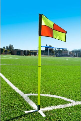 أعلام زوايا AGORA Pro Line Soccer للأماكن المغلقة/العشب - مجموعة من 4 قطع in Kuwait