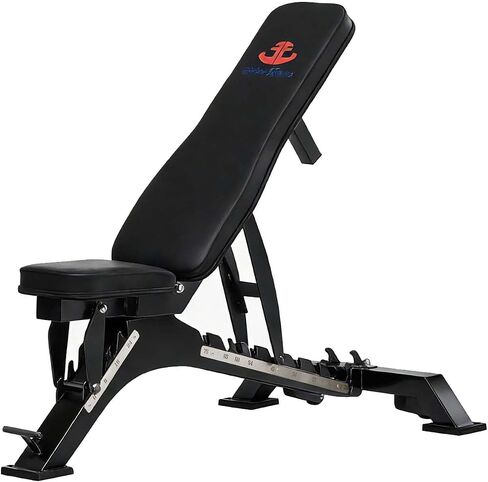 Unive Fitness Adjustable Weight Bench 1300 lb Capacity, 40-Position Workout Bench with 10 Backrest & 4 Seat Angles, Heavy Duty Strength Training Bench for Home Gym, Garage Gym, Incline Flat Dumbbell Workouts in Kuwait