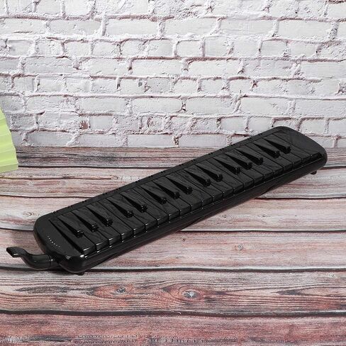 37 مفتاح ميلوديكا أنبوب طويل مرن ميلوديكا مع حقيبة تخزين أنبوب النفخ للمبتدئين (أسود) أداة الرياح in Kuwait