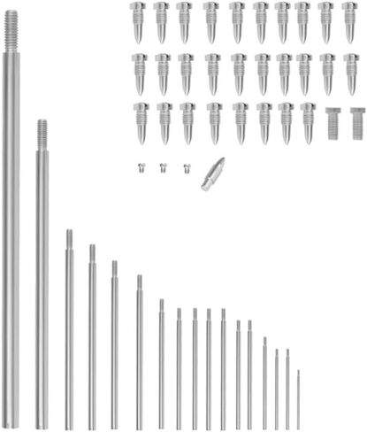 Upper Bass Saxophone Repair Kit 17 Threaded Rods 33 Cone Screws 1 Tapered Nail Saxophone Screws and Instrument Parts for Woodwind Maintenance in Kuwait