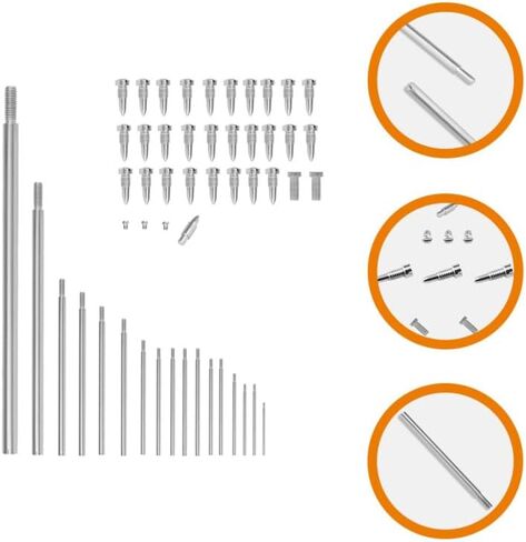 Upper Bass Saxophone Repair Kit 17 Threaded Rods 33 Cone Screws 1 Tapered Nail Saxophone Screws and Instrument Parts for Woodwind Maintenance in Kuwait