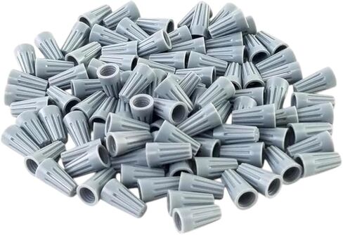 1000 Grey Twist-On Wire Connector Connection Nuts 22-16 Gauge Barrel Screw Durable Automotive Repair Part Heavy-Duty Solution Built for Long-Term Use in Kuwait