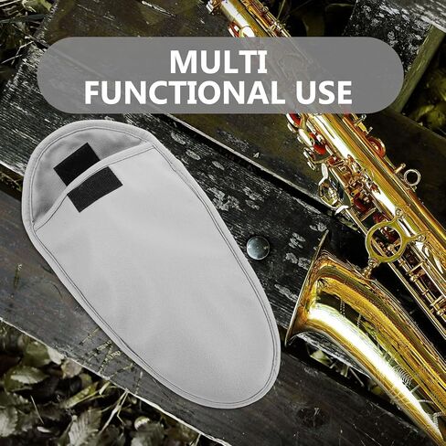 CLISPEED Travel Saxophone Mouthpiece Carrying Bag for Alto Saxophones and Universal Instruments with Large Storage Capacity and Fabric Material to Protect the Curved Neck Part in Kuwait
