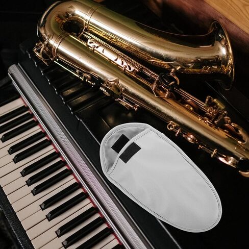 MAGICLULU Portable Alto Saxophone Mouthpiece Carry Bag, Fabric Instrument Accessories Storage Pouch for Easy Carrying and Travel, Saxophone Attachment Bag for Travel in Kuwait