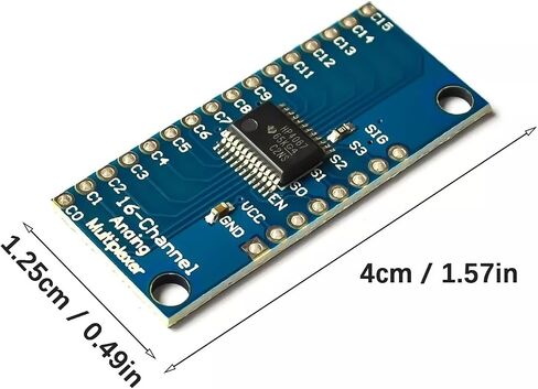 Pack of 10 CMOS 16CH Multiplexer Break Out Module with Fast Speed Performances and ESDs Protections for Electronics Breakouts Board Module in Kuwait