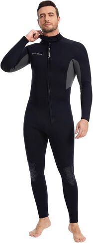 Seaskin Full Wetsuits for Men 3mm Neoprene Front Zip Diving Suits in Kuwait