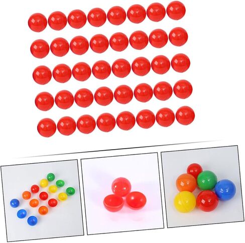 TOYANDONA 100pcs Red Openable PVC Lottery Balls for Party Raffle Drawings Lightweight Game Props for Entertainment Annual Meetings and Recreational Activities in Kuwait