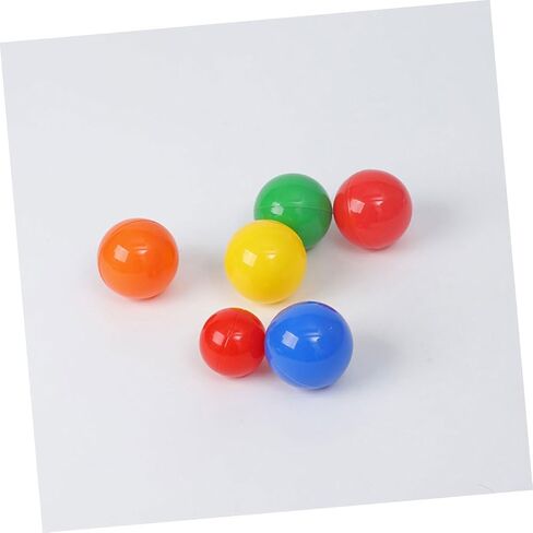 FRCOLOR 100 قطعة من كرات اليانصيب القابلة للفتح باللون الأحمر الساطع من مادة PVC دعائم لعبة السحب للحفلات والاحتفالات والأحداث واللوازم الاحتفالية القابلة لإعادة الاستخدام in Kuwait
