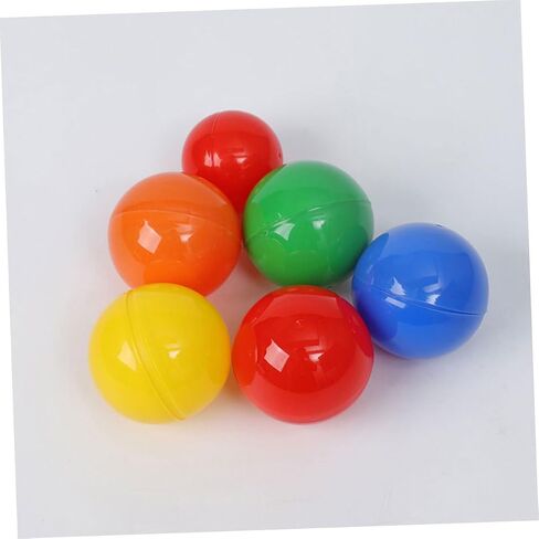 FRCOLOR 100 قطعة من كرات اليانصيب القابلة للفتح باللون الأحمر الساطع من مادة PVC دعائم لعبة السحب للحفلات والاحتفالات والأحداث واللوازم الاحتفالية القابلة لإعادة الاستخدام in Kuwait