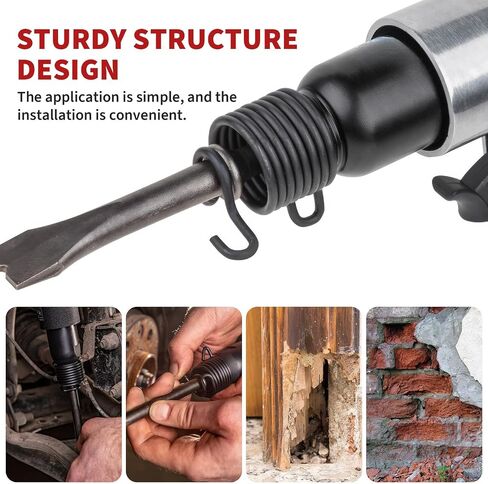 Angoily 6 Pcs Pneumatic Shovel Fittings Air Chisel Air Tool Set Spring Retainer Pneumatic Chisel Accessories Spring Retainer Hammer Retaining s in Kuwait