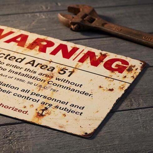 Vintage Fallout Shelter Metal Sign, Yellow and Black, Distressed Nuclear Warning Design, Retro Military Industrial Style Wall Decor in Kuwait