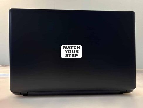 StickerTalk Watch Your Step Vinyl Stickers, 2.5 inches by 1.5 inches in Kuwait