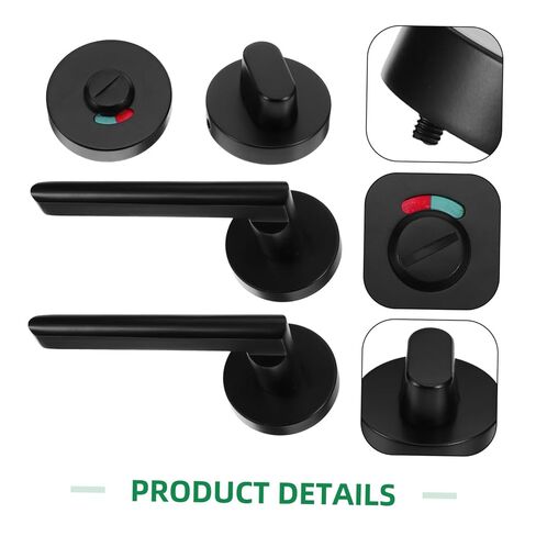 Public Toilet Lock with Indicator Privacy Bolt for Bathroom Partition Door, Steel and Plastic Construction, Enhanced Privacy Protection, Suitable for Commercial Restrooms in Kuwait