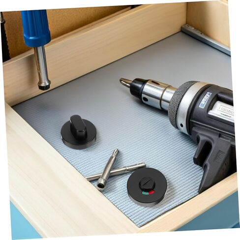 Public Toilet Lock with Indicator Privacy Bolt for Bathroom Partition Door, Steel and Plastic Construction, Enhanced Privacy Protection, Suitable for Commercial Restrooms in Kuwait