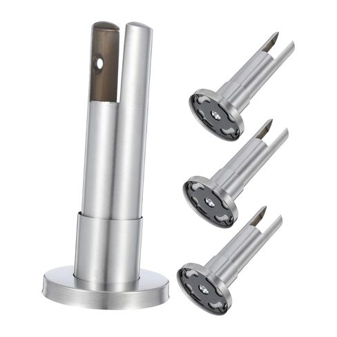 IMIKEYA 4pcs Restroom Partition Support Brackets for Public Toilet Stalls Metal Stall Hardware Accessories for Secure Installation in Bathroom Fixtures in Kuwait