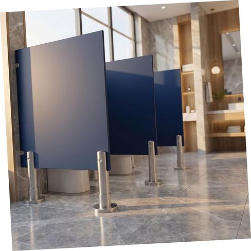 IMIKEYA 4pcs Restroom Partition Support Brackets for Public Toilet Stalls Metal Stall Hardware Accessories for Secure Installation in Bathroom Fixtures in Kuwait