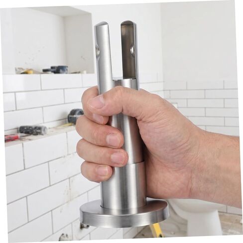 IMIKEYA 4pcs Restroom Partition Support Brackets for Public Toilet Stalls Metal Stall Hardware Accessories for Secure Installation in Bathroom Fixtures in Kuwait
