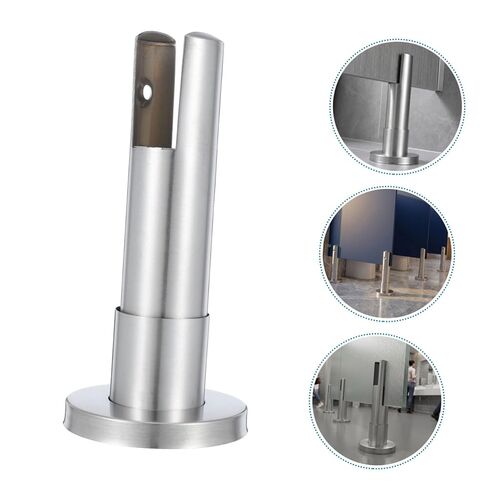 IMIKEYA 4pcs Restroom Partition Support Brackets for Public Toilet Stalls Metal Stall Hardware Accessories for Secure Installation in Bathroom Fixtures in Kuwait