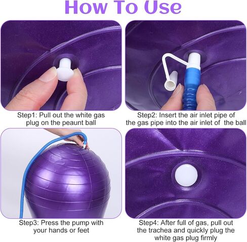 2PCS Peanut Balls 35.43×17.71 inch Exercise Yoga Pregnancy Ball with Pump, Anti Burst Physical Therapy Equipment for Labor Birthing Core Strength Training, Home Gym Fitness in Kuwait