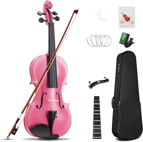 Original sound violin; Full size pink suitable for beginners (3/4) in Kuwait