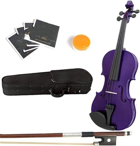 Beginner violin acoustic violin; Violin set in deep purple in Kuwait