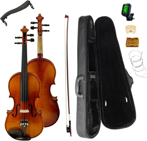 Violin set full-size red brown (1/2) in Kuwait