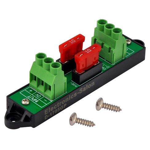 DC +/- Dual Channel 5 to 58V 10Amp ATO Fuse Moudle, Screw Mount, Electrical Fuse D-1705GP in Kuwait