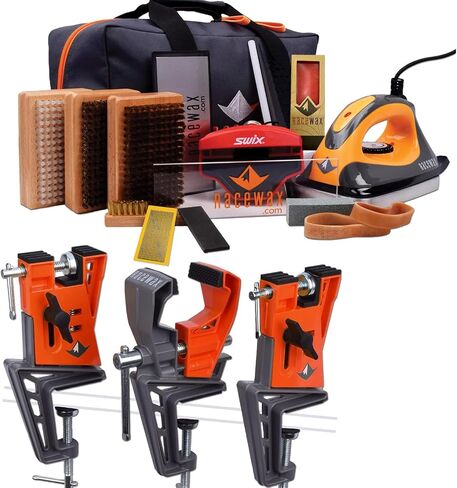 RaceWax Elite Ski Wax Tuning Kit + All Metal World Cup Ski Vise in Kuwait