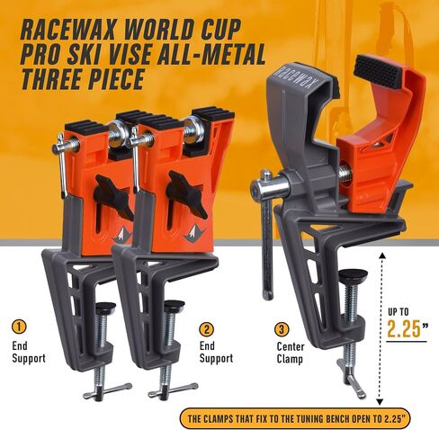 RaceWax Elite Ski Wax Tuning Kit + All Metal World Cup Ski Vise in Kuwait