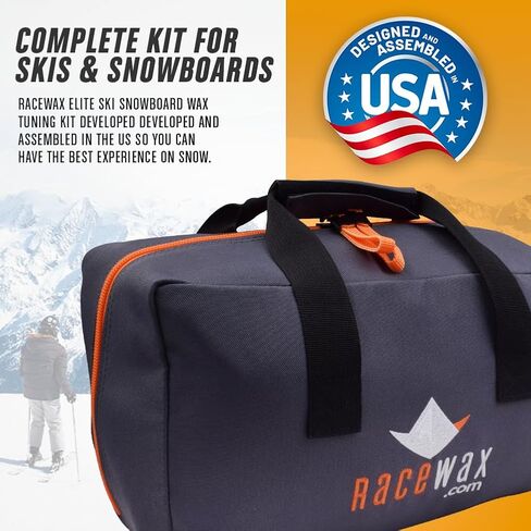 RaceWax Elite Ski Wax Tuning Kit + All Metal World Cup Ski Vise in Kuwait