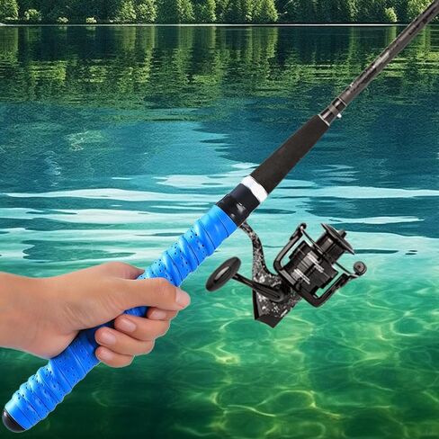 Anti Slip Rod Wraps for Fishing Rod, 43.3 Inch Anti Slip Sweat-Absorbing Tape for Golf Tennis Rackets, Badminton Rackets and Fishing Rods in Kuwait