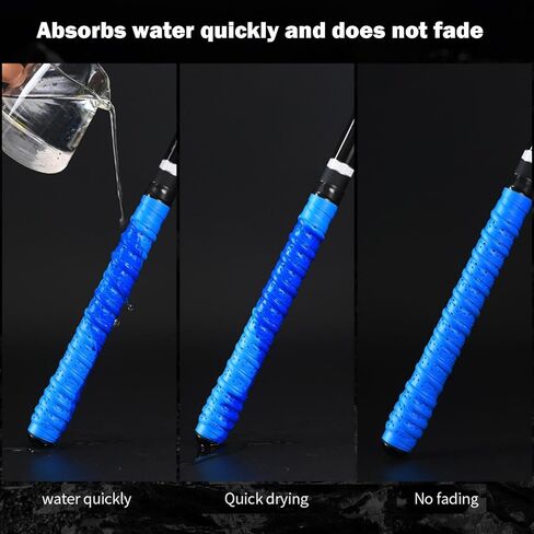 Anti Slip Rod Wraps for Fishing Rod, 43.3 Inch Anti Slip Sweat-Absorbing Tape for Golf Tennis Rackets, Badminton Rackets and Fishing Rods in Kuwait