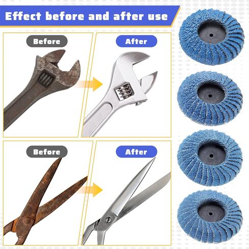 23 PCS Die Grinder Sanding Disc 2 Inch Roll Lock Rapid Replacement Sanding Discs Flat Flap Discs with 1/4" Holder, 40 60 80 120Grit for Wood Metal Sand ing, Rust Removal, Grinding and Finishing in Kuwait