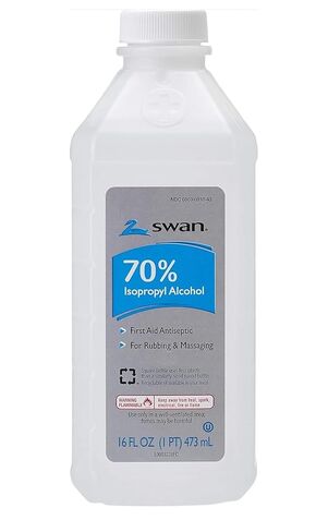 70% Isopropyl Alcohol 16 oz (4 Pack) – Rubbing Alcohol for First Aid, Skin Cleanser, Antiseptic Disinfectant for Cuts & Scrapes, Household Cleaning & Sanitizing in Kuwait