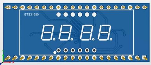 [MCS0595-01] 74HC595 4-Digit 8-Segment Display for Raspberry Pi (3pcs) in Kuwait